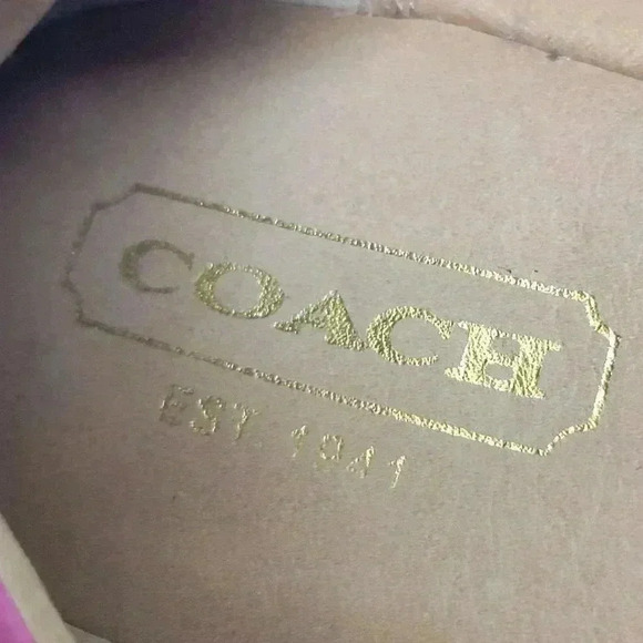 Coach Delphine Soft Leather Slip-on Buckle Ballet Flats - 8 - Picture 9 of 11